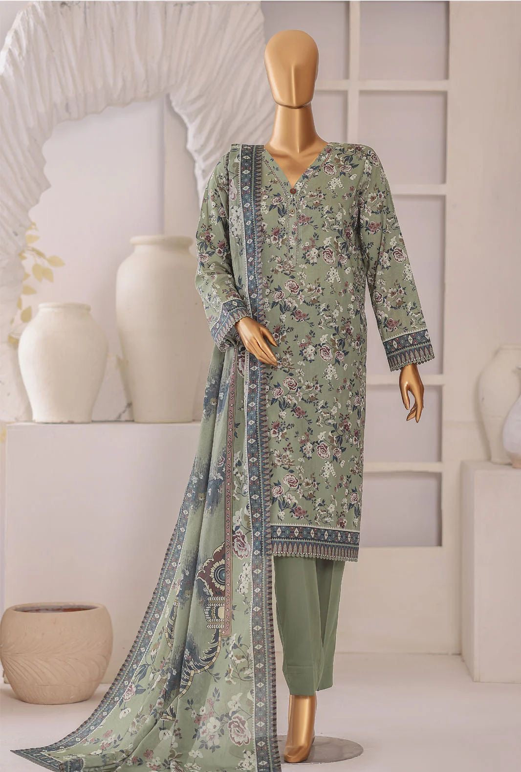 HZ Casual Lawn Suit – Design 3