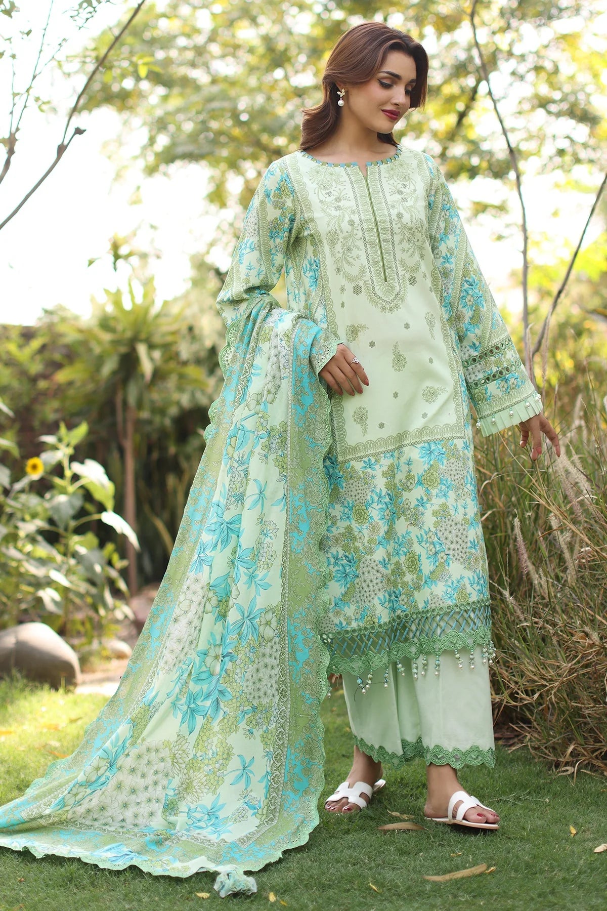 Charizma Lawn Suit – Summer Collection Design 1