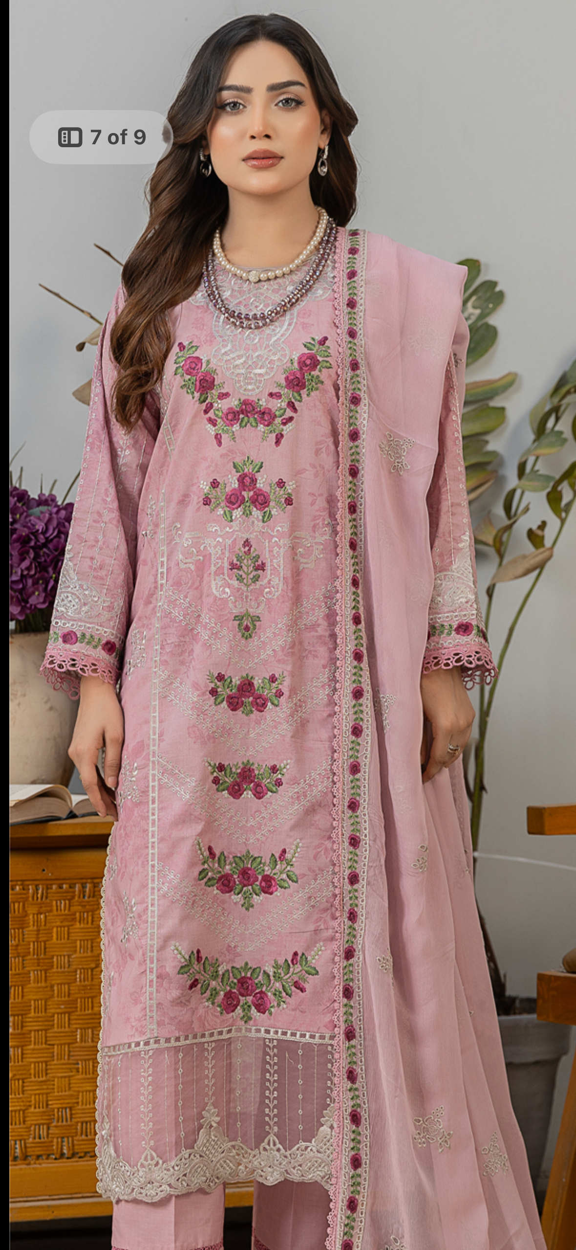 Pankh Stylish Lawn Box Suit – Summer Collection Design 7