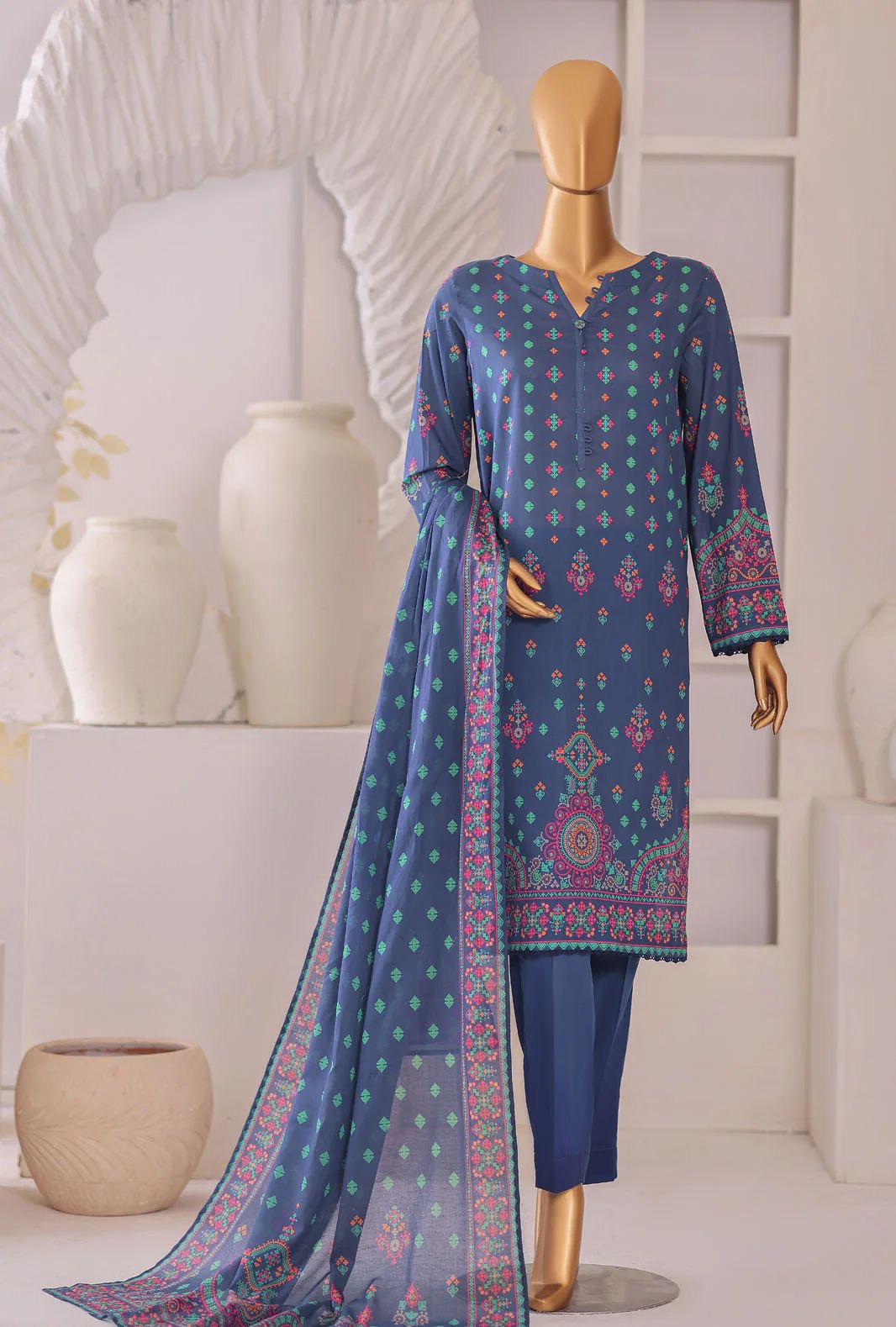 HZ Casual Lawn Suit – Design 8