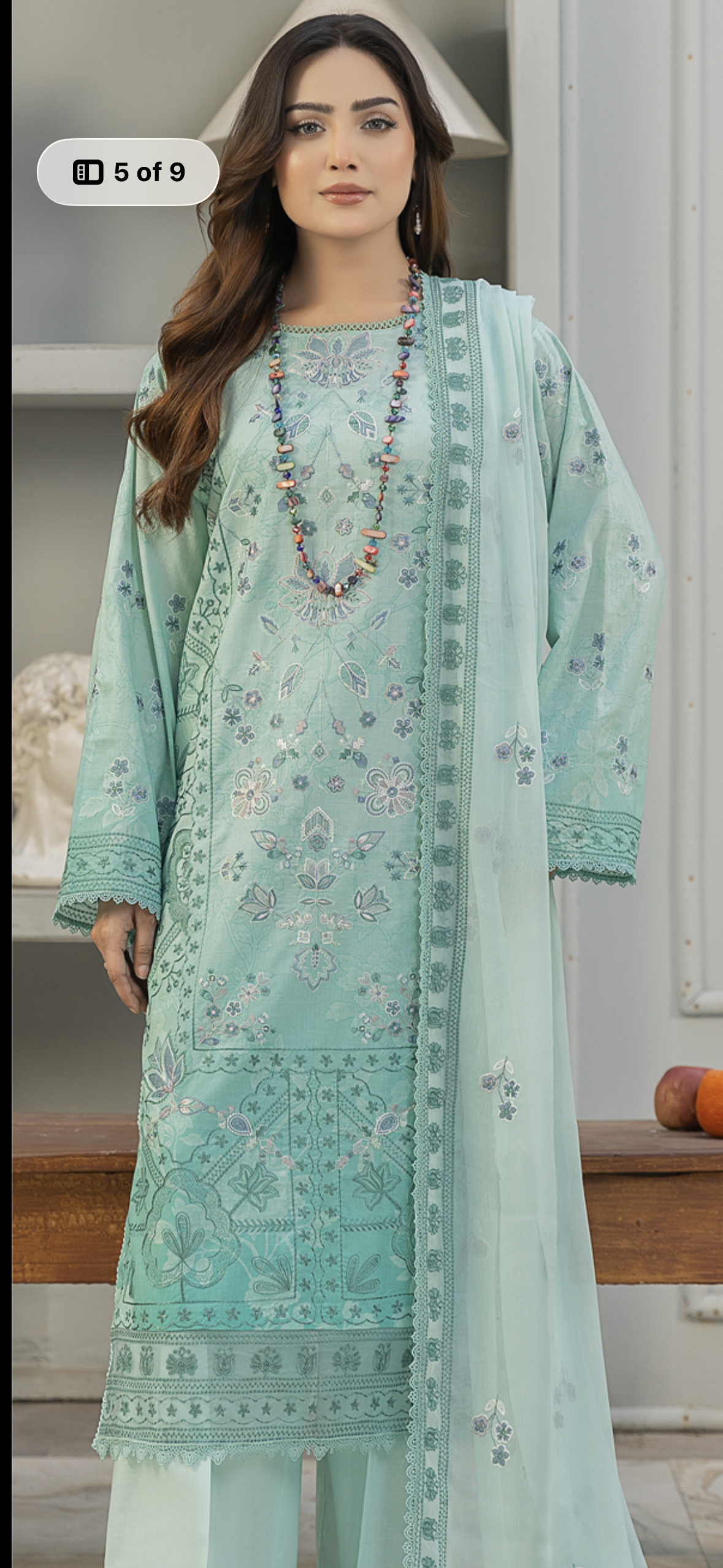 Pankh Casual Lawn Box Suit – Summer Design 5